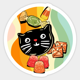 Retro Vintage Halloween Sticker